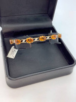 10k Citrine Diamond Bracelet