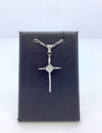 14k Diamond Cross