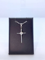 14k Diamond Cross