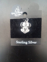 New Walt Disney World Minnie Mouse Sterling Silver Charm