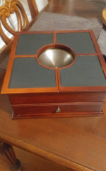 Mahogany jewelry box