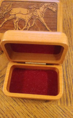 Music wood jewelry box 2 engraved