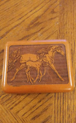 Music wood jewelry box 2 engraved