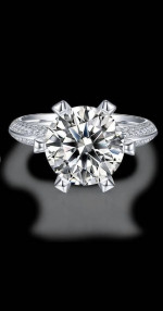 Sparkly 5 carat moissanite engagement ring!