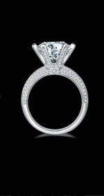 Sparkly 5 carat moissanite engagement ring!