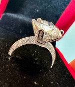 Sparkly 5 carat moissanite engagement ring!