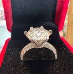Sparkly 5 carat moissanite engagement ring!