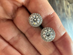 2 carat Lab grown DIAMOND earrings!