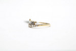 10k Two Tone Fancy "I <3 YOU" Ring (Size 6 3/4)