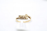 10k Two Tone Fancy "I <3 YOU" Ring (Size 6 3/4)