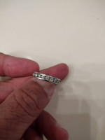Platinum 1ct total diamonds  wedding or anniversary band