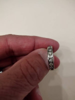 Platinum 1ct total diamonds  wedding or anniversary band