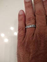 Platinum 1ct total diamonds  wedding or anniversary band