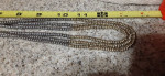 Silver & Gold Beaded Necklace 3 Strands Jewelry