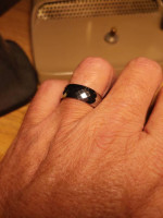 8mm tungsten carbide ring size 10.00