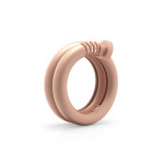 14k Solid Gold Satin Nail Ring