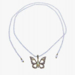 Heidi Daus Monarch Magic Butterfly Pendant Beaded Necklace