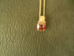 LAB MADE ORANGE SAPPHIRE NECKLACE SET IN 925 STERLING  SILVER