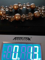 Golden Sparkly Bead Bracelet