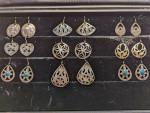 Sterling Silver Hand Engraved Earrings