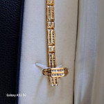 Diamond bracelet & ring - 14k