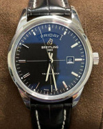 Breitling Transocean Day/Date Silver in MINTCondition