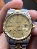 Genuine Rolex Datejust 36mm Champagne  Dial in Excellent Condition