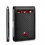 Men's 10 Card Slots Holder, Slim Wallet With Money Clip, RFID Block