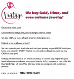 We buy all Jewelry! 135% of spot for sterling jewelry! Gold & Silver