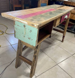 Rustic Desk-Sofa Table-Entryway Table with Drawer & Shelf