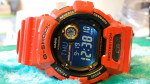 CASIO G-Shock Near Mint 53mm Gold Characters Over Neg LCD Mean LOOKING