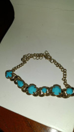 Faux turquoise bracelet