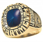 14kt Gold Police Ring HEAVY 25.2 Grams 23 Years Old NOT SCRAP
