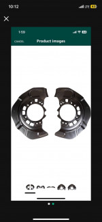 Front Break Dust Shield Set