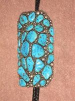 Sterling Silver and Turquoise Bolo Tie by David Zachary