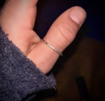 92.5% Silver Engagement Ring (large or men’s)