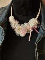 Bold unique handcrafted necklace