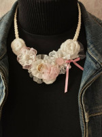 Bold unique handcrafted necklace