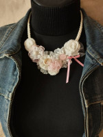 Bold unique handcrafted necklace