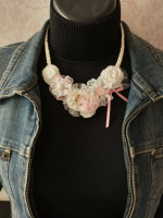 Bold unique handcrafted necklace