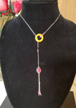 Ruby Necklace with Velvet box
