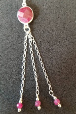 Ruby Necklace with Velvet box