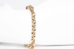 Ladies 14k Yellow Gold Rolo Link Style Bracelet Size 6.75"