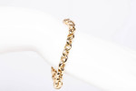 Ladies 14k Yellow Gold Rolo Link Style Bracelet Size 6.75"