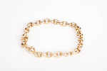 Ladies 14k Yellow Gold Rolo Link Style Bracelet Size 6.75"