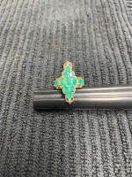 Emerald Ring set in Sterling Silver