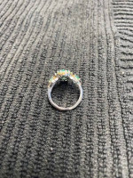 Emerald Ring set in Sterling Silver