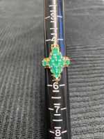 Emerald Ring set in Sterling Silver