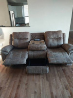 Couch Sofa new, dual recliner