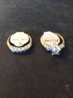 New Wedding Engagement Gold And Diamond Ring Set